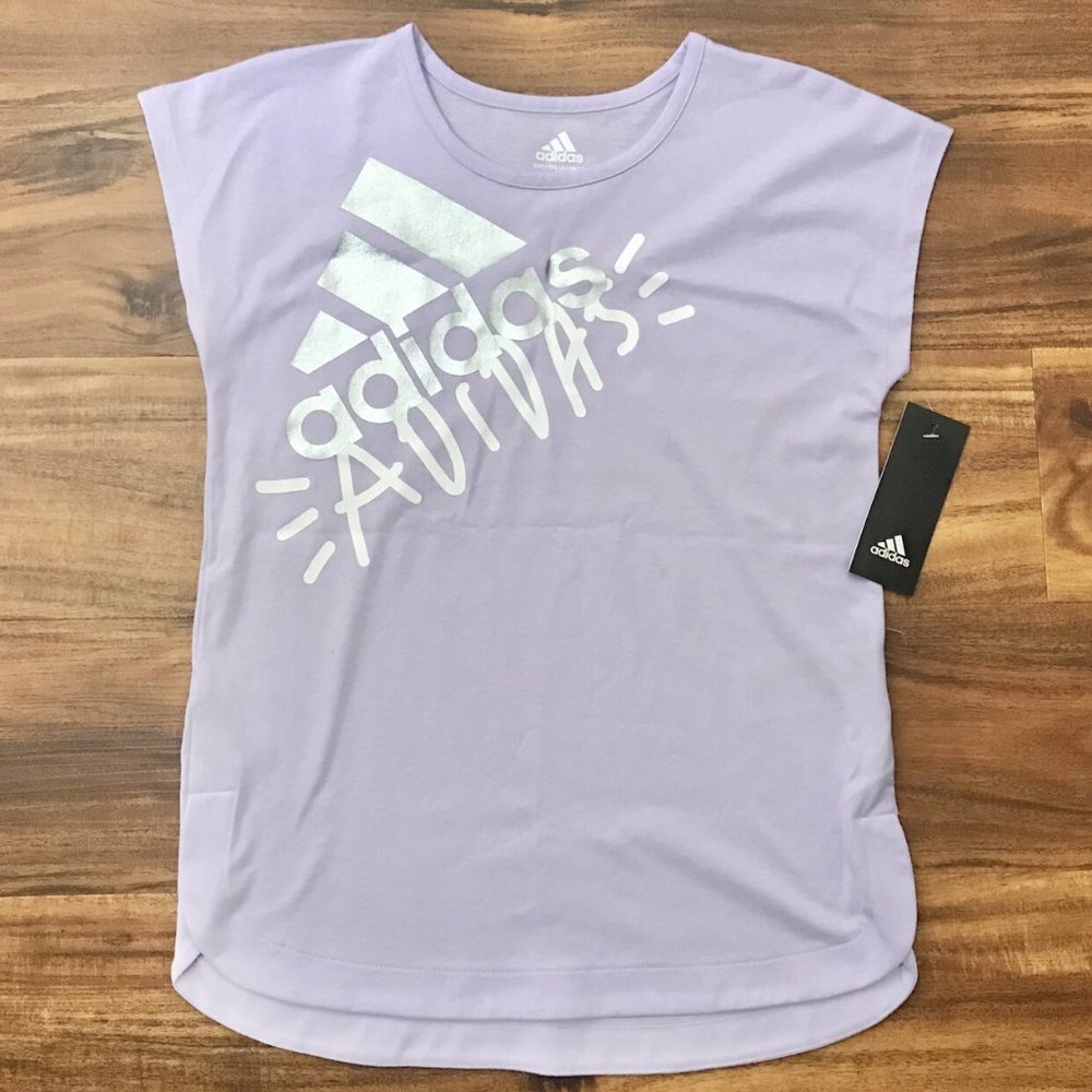 NWT Girls Purple Adidas Shirt